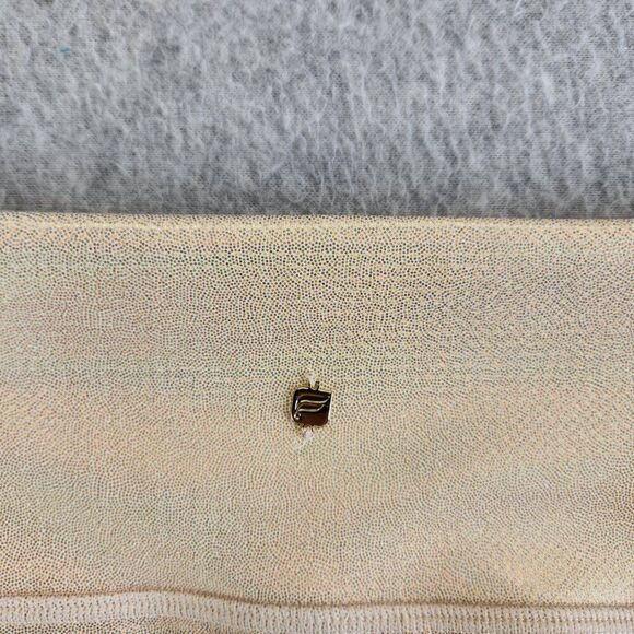 Fabletics Leggings Womens S Cream Micro Polka Dot Shiny Shimmer Pockets Ankle - Picture 6 of 14